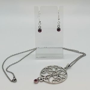 Tourmaline Boho Chic Necklace & Earrings